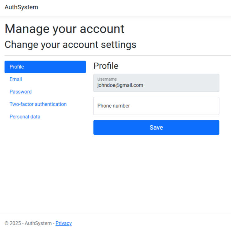 Authentication with ASP.Net Core Identity